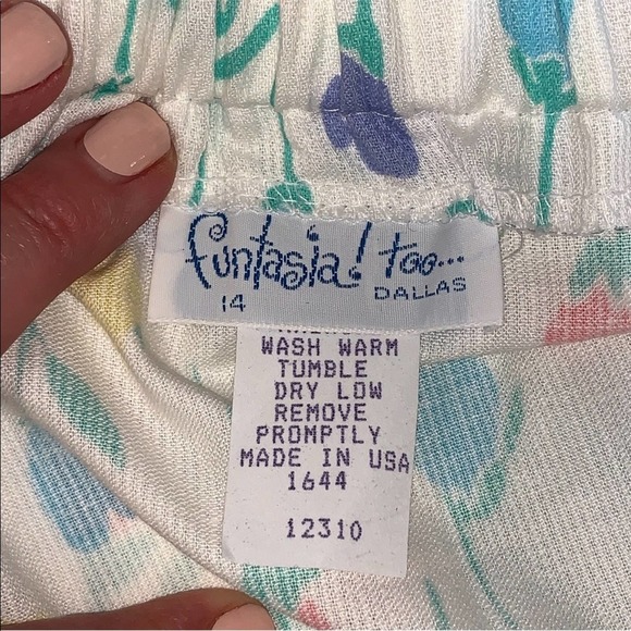 Funtasia! Too Dallas Girls Tulip Print Top and Skirt Set 14 - Picture 11 of 12